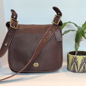 Coach Mohagany Stewardess Bag - 1999 - Vintage Coach Handbag Purse USA 9525